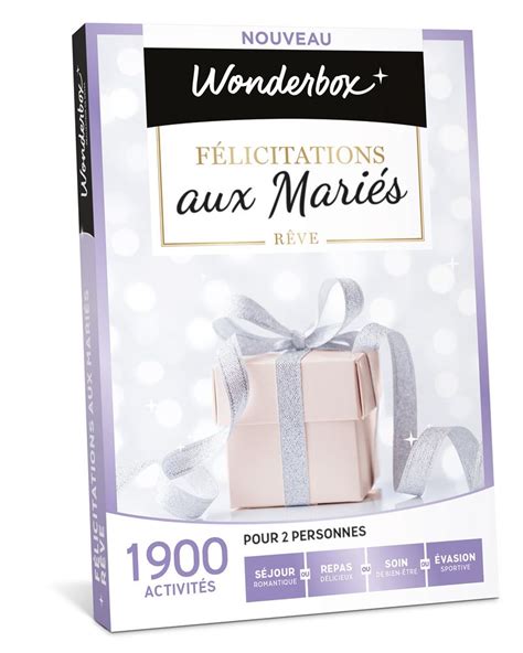 Coffret Cadeau Wonderbox F Licitations Aux Mari S R Ve Coffret Cadeau