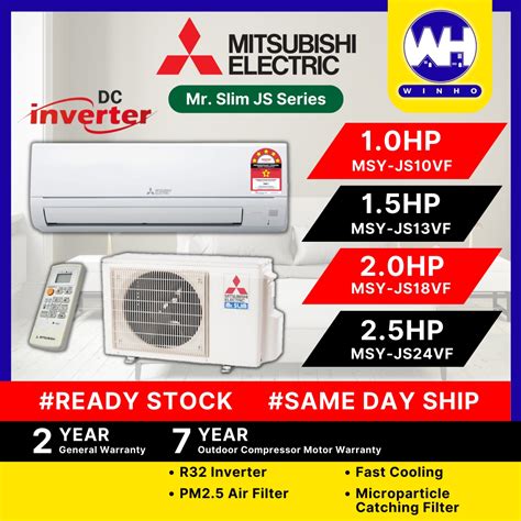 Fast Delivery Mitsubishi Mr Slim Inverter Air Conditioner Js Series