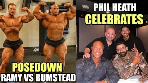 Big Ramy Vs Chris Bumstead Posedown Phil Heath Celebrates St