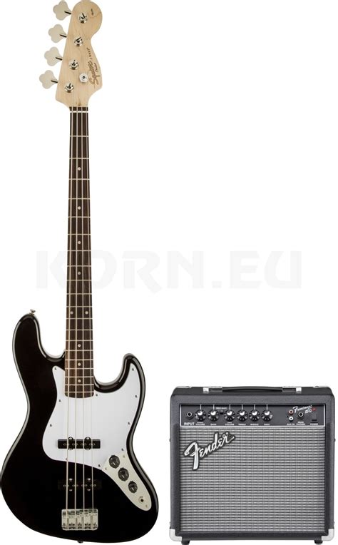 Fender Squier Affinity Jazz Bass Bk 15g Amp Musikhaus