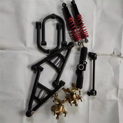 Atv Go Kart Karting Diy Motorcycle Front Axle Steering Suspension Structure Support Swingarms