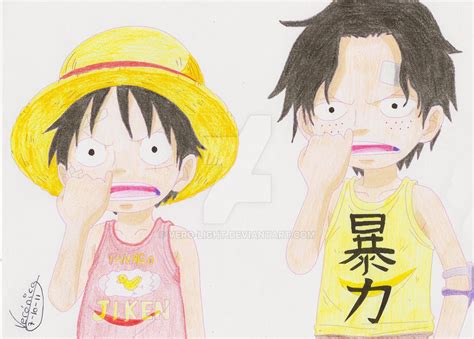 Ace And Luffy Kids by Vero-Light on DeviantArt