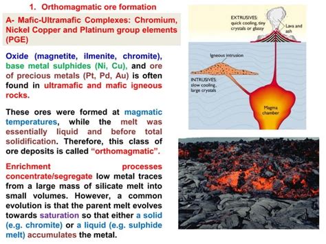 Economic Geology Magmatic Ore Deposits 1 PPT