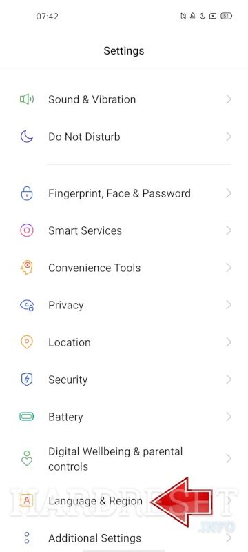 How To Change Language On Realme Narzo A Hardreset Info