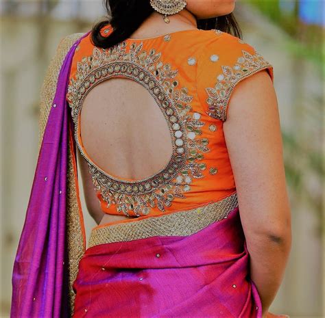 Plain Saree With Mirror Work Blouse Inspire The Latest Bridal Look