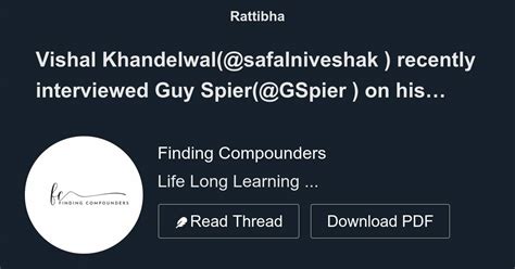 Vishal Khandelwal Safalniveshak Recently Interviewed Guy Spier