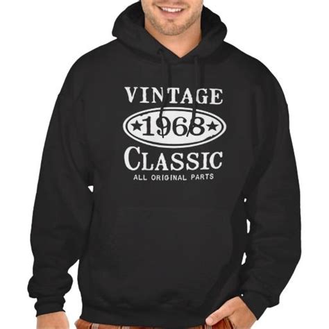 Vintage Classic 1968 Hoodie Hoodies Men Hooded Sweatshirts Special