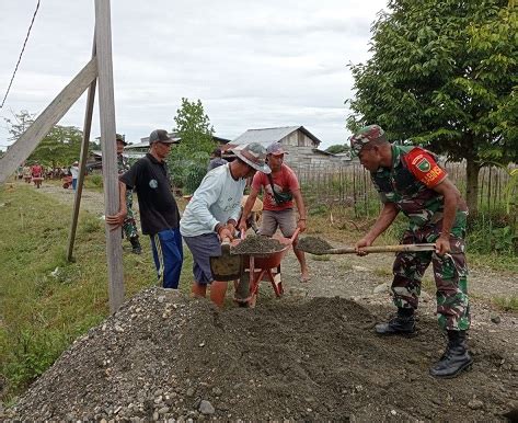 Karya Bakti TNI Satkowil Semester II T A 2022 Di Wilayah Kodim 1705