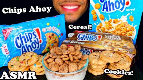 Asmr Chips Ahoy Cereal Milk And Cookies White Fudge Chunky Cookie