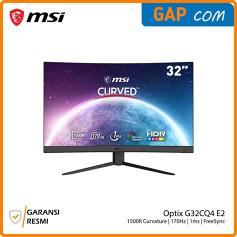 Jual Monitor Msi Optix G Cq E Curved Gaming Hz Ms Freesync