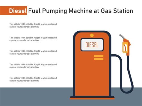 Diesel Fuel Pumping Machine At Gas Station Presentation Graphics Presentation Powerpoint