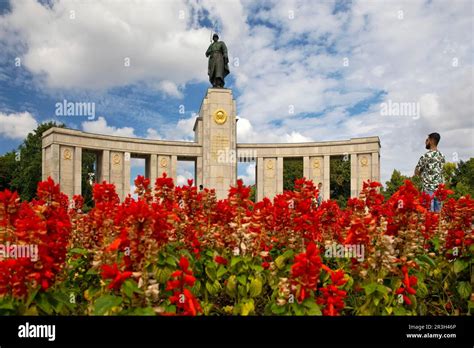 Soviet War Memorial With The Statue Of The Red Army Soldier By Lew