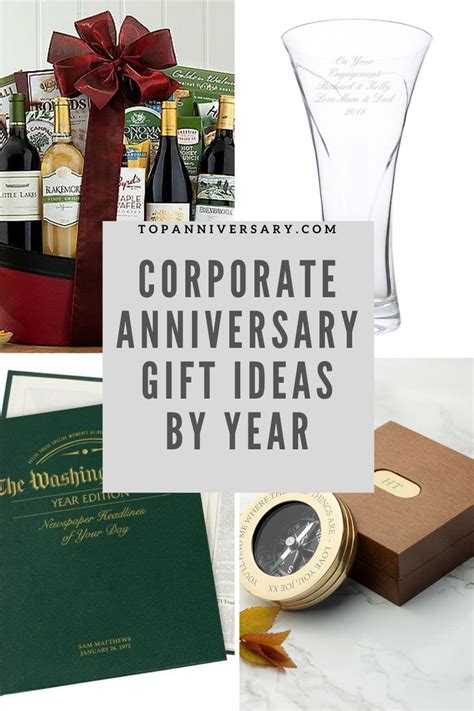 Corporate Anniversary Gift Ideas By Year