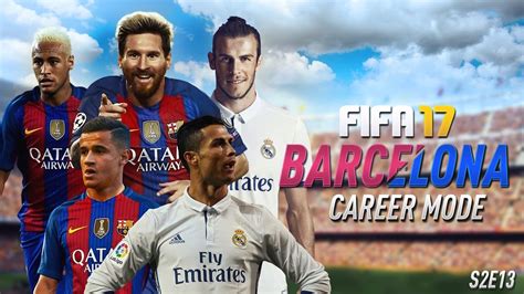 Omg 95 Rated Neymar Fifa 17 Barcelona Career Mode Barca Vs Real