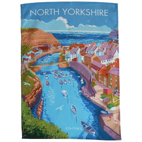 Yorkshire God's Own County Tea Towel