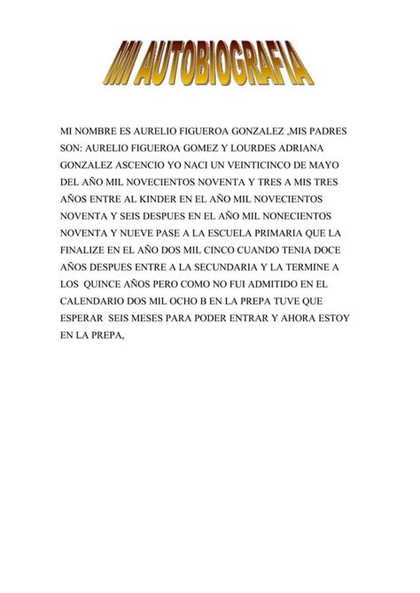 Mi Autobiografia Pdf