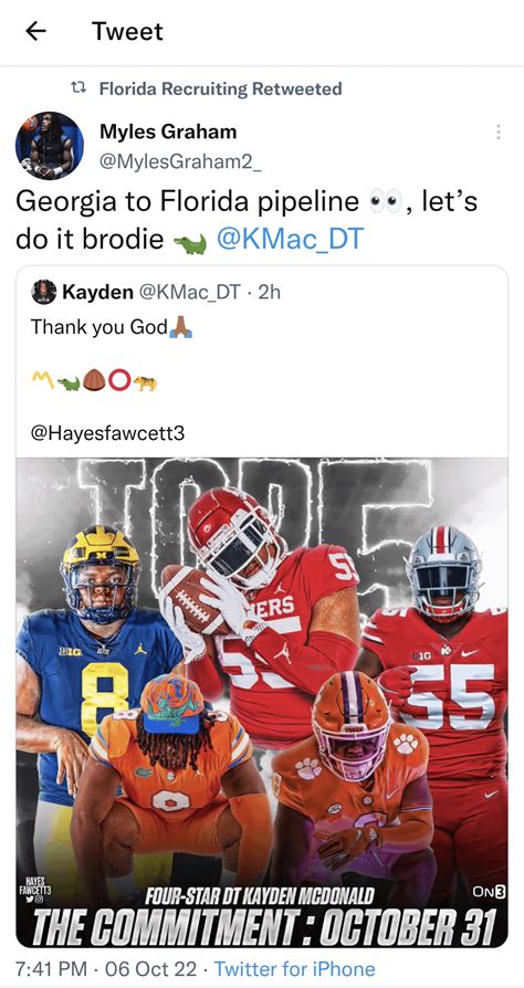 Kelby Collins and Myles Graham out there Crootin' : r/FloridaGators