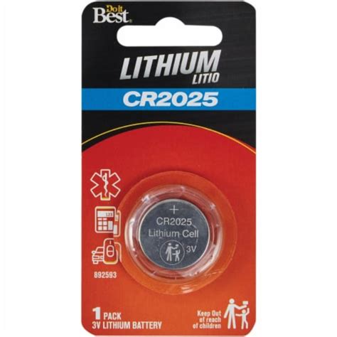 Do It Best Cr2025 Lithium Coin Cell Battery Dib892593 1 Fred Meyer