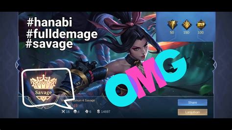 Hanabi Full Damage Savage Mobile Legends Bang Bang Mlbb