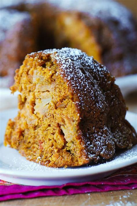 Pumpkin Apple Spice Bundt Cake Oh Sweet Basil