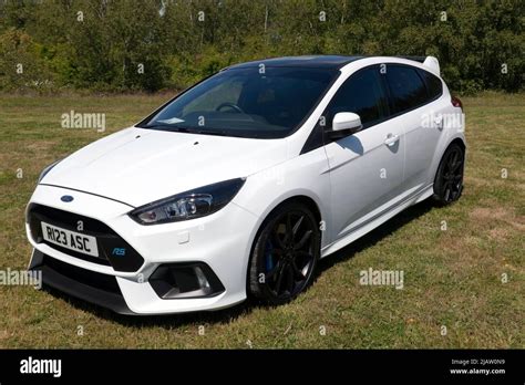 2016 White Ford Focus RS At Deal Classic Car Show