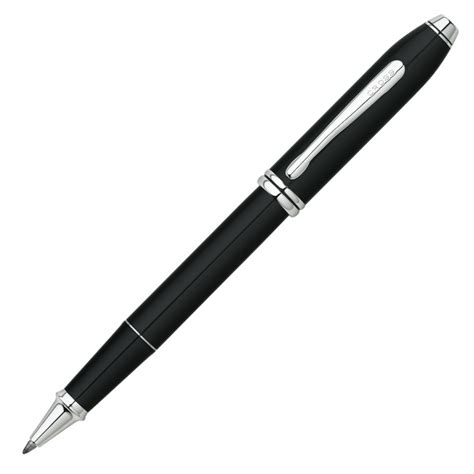 Cross Townsend Rollerball Pen Black Lacquer Rhodium Trim At0045 4