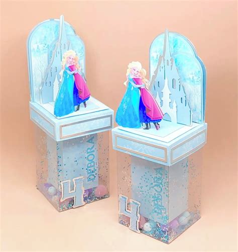 Caixa Cenario Luxo Frozen Produtos Personalizados No Elo7