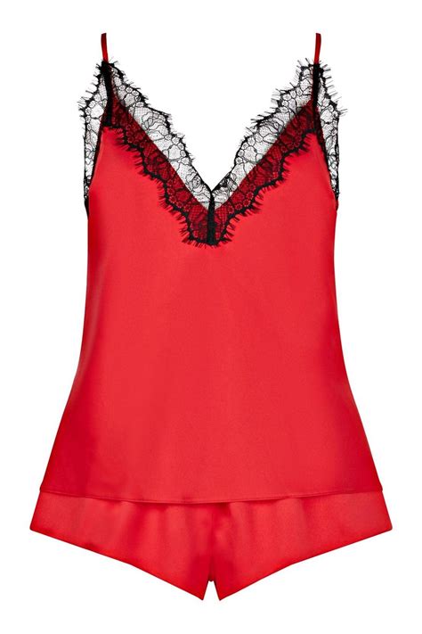 Buy Ann Summers Red Cerise Lace And Satin Cami Set From The Next Uk