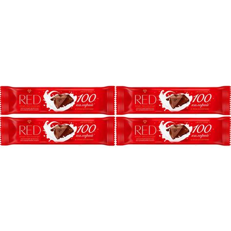 Шоколад Red молочный без сахара 26 г, набор: 4 штуки купить на OZON по ...