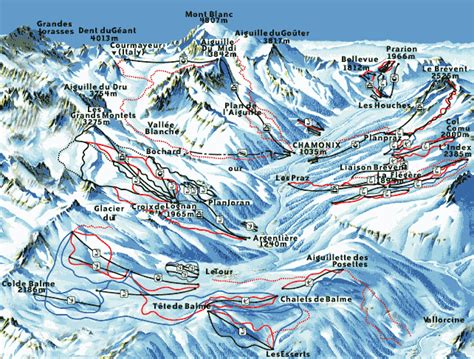 Les Houches Piste map | Les Houches ski area map | Igluski.com