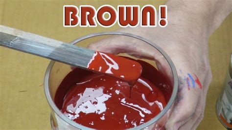 How To Make Brown Color With Primary Colors Acrylic Paint Youtube