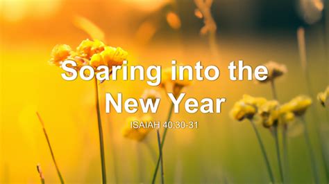 Soaring Into The New Year Sermon By Sermon Research Assistant Isaiah