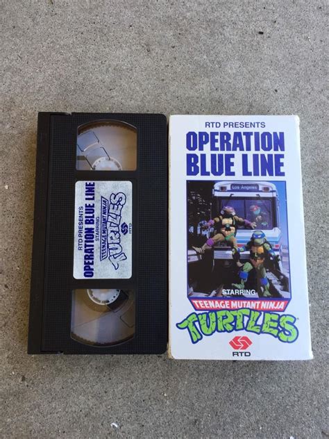 Rtd Rare Teenage Mutant Ninja Turtles Operation Blue Line Promo Vhs