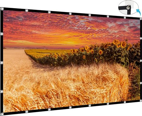 Amazon.com: Projector Screen 200 inch, XINLEMY Large 4K HD 16:9 ...