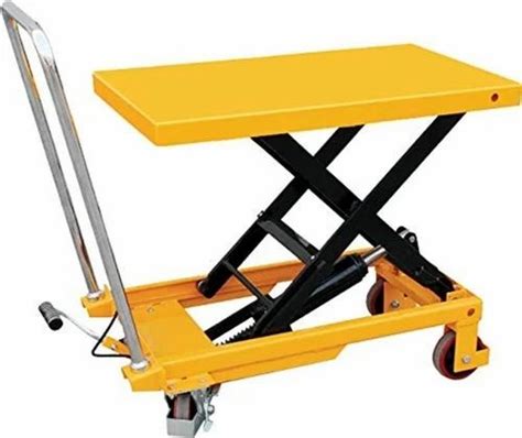 Hydraulic Scissor Lift Table Running Mode Moving Working Height