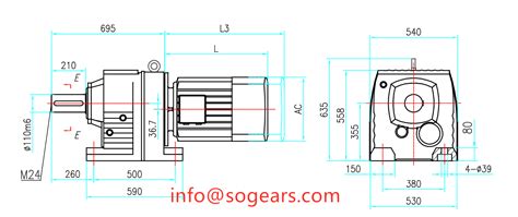 Coaxial Helical Inline Gearbox