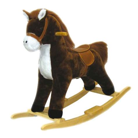 Cheval à bascule en peluche avec sons Ami Plush King Jouet Porteurs