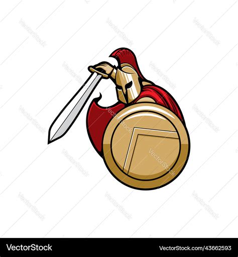 Legionnaire Roman Soldier Isolated Greek Warrior Vector Image