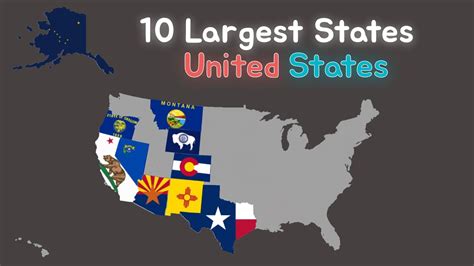 Top 10 Largest States In The USA Fan Song By Kxvin YouTube