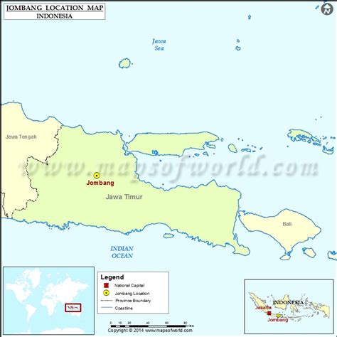 Where is Jombang | Location of Jombang in Indonesia Map