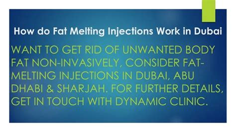 Ppt How Do Fat Melting Injections Work In Dubai Powerpoint