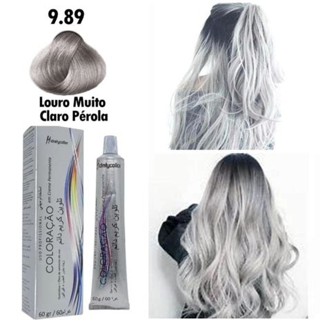 Tinta Cabelo Louro Muito Claro Perola Coloração 9 89 60g Mairibel