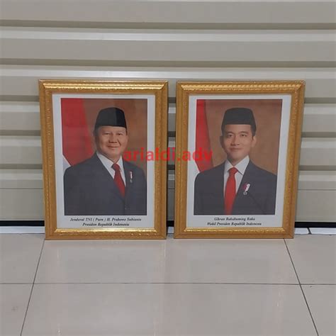 Jual Bingkai Foto Presiden Dan Wakil Presiden Ukuran Cm Jakarta