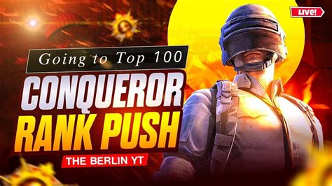 Top 100 Conqueror Rank Push Intense Gameplay Fastest 10 KD Conqueror