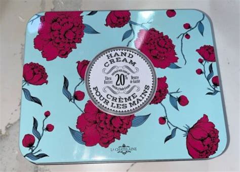 La Chatelaine Argan Oil Shea Butter Hand Cream Travel Size Tin Gift Set