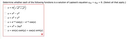 Solved Determine Whether Each Of The Following Functions Is Chegg