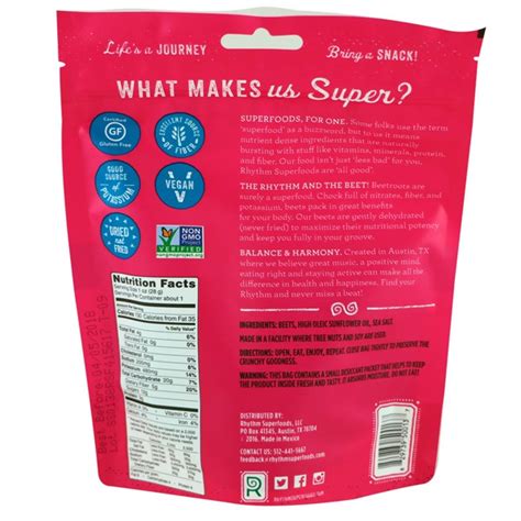 Rhythm Superfoods Beet Chips Sea Salt 1source