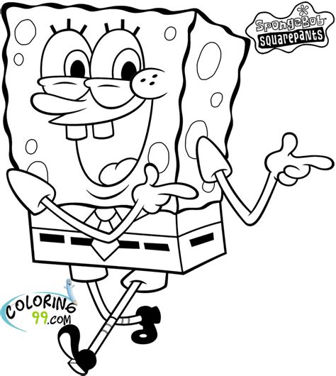 Spongebob Squarepants Coloring Pages Minister Coloring