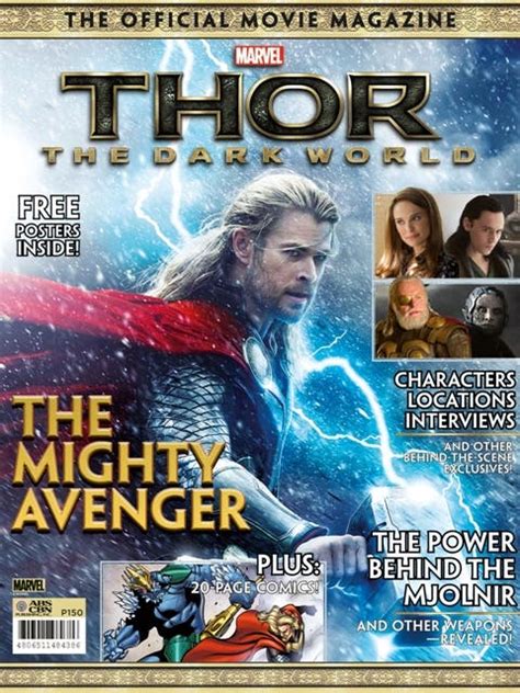 Marvels ‘thor The Dark World Official Movie Magazine Released