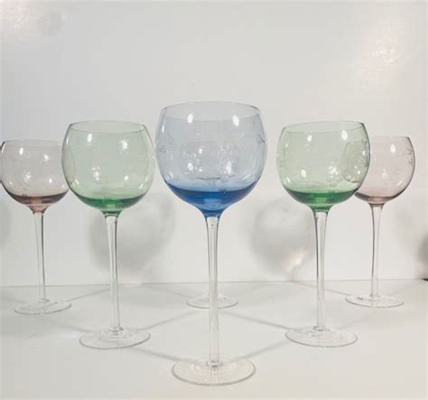 Vintage Crystal Wine Glasses